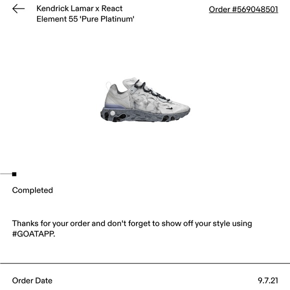 Kendrick Lamar x React Element 55 - 'Pure Platinum' - Picture 2 of 8